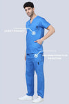 BlendoSoft Medical Scrubs for Men Doctors (V-Neck)
