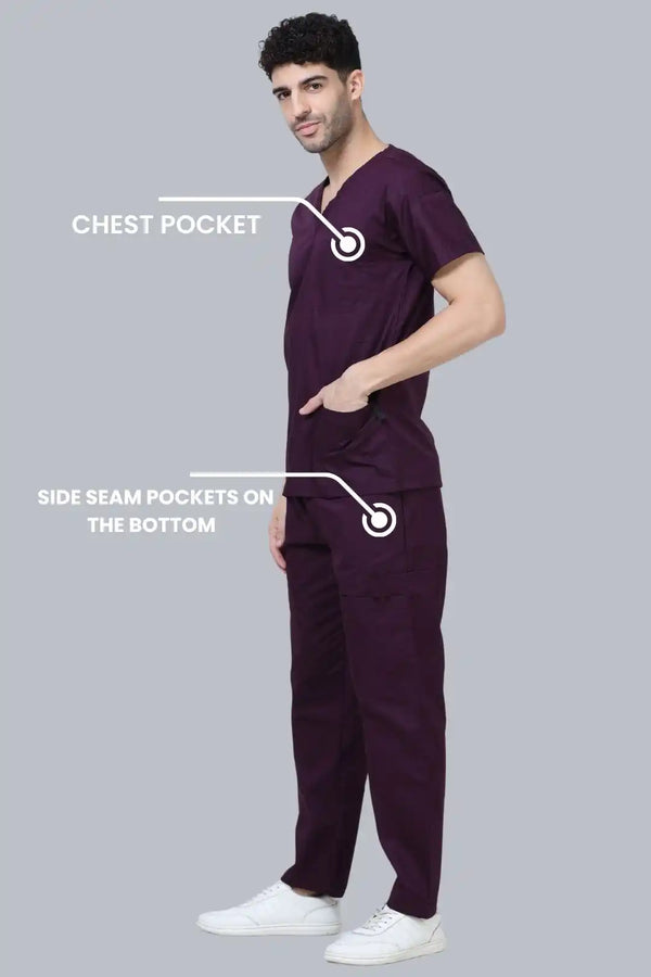 CottoEase Medical Scrubs for Men Doctors (V-Neck)