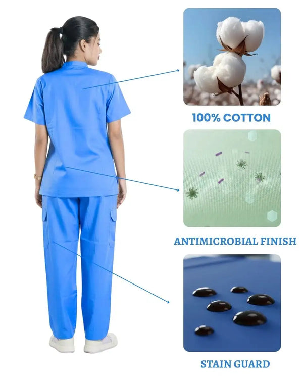 Ethos Cotton Women Scrub Suit