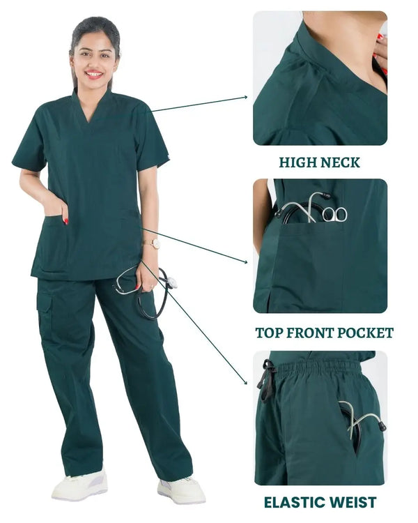 Ethos Cotton Women Scrub Suit