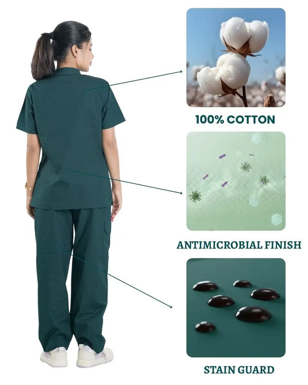 Ethos Cotton Women Scrub Suit