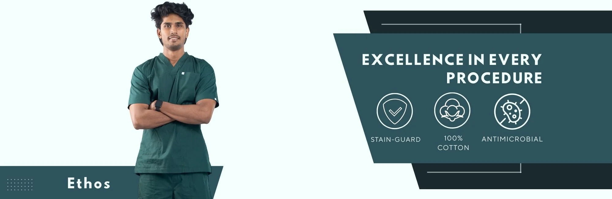 hycom ethos men hospital uniform banner