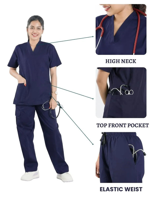 Ethos Cotton Women Scrub Suit