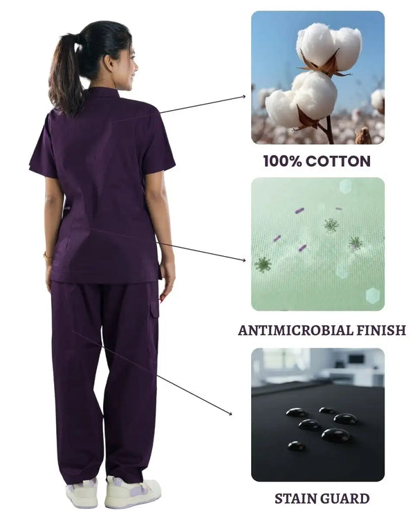 Ethos Cotton Women Scrub Suit