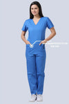 CottoEase Medical Scrubs for Women Doctors (V-Neck)