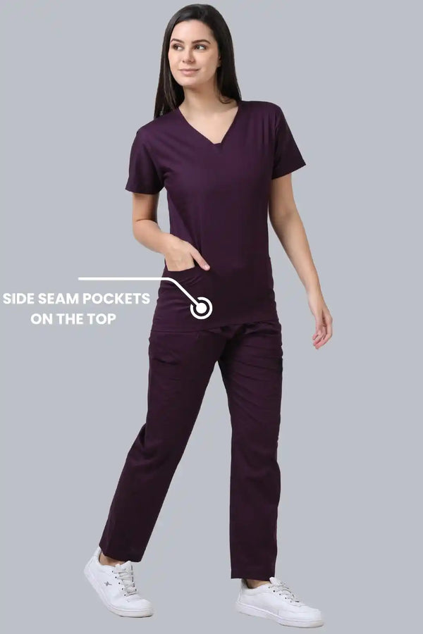 BlendoSoft Medical Scrubs for Women Doctors (Y-Neck)
