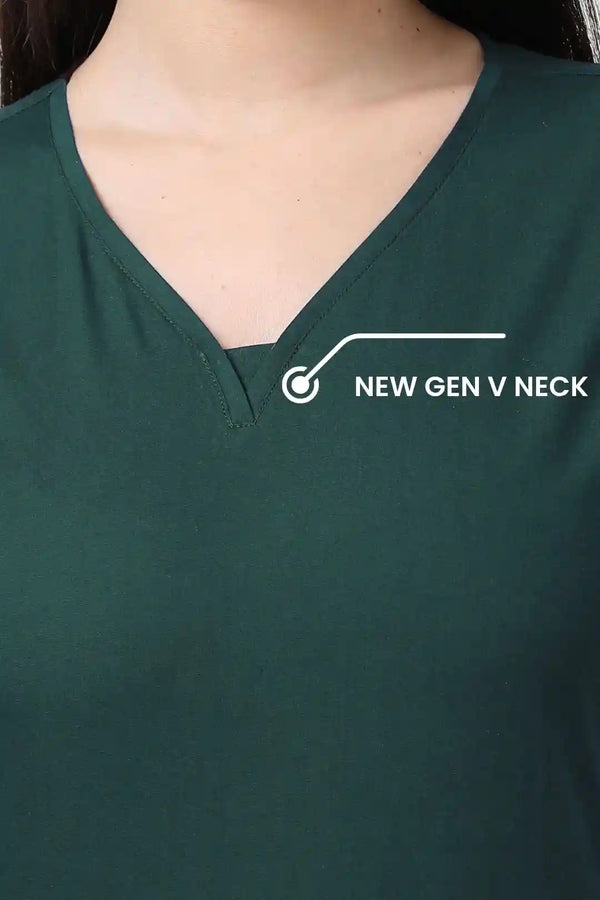 Stretchon Medical Scrubs for Women Doctors (Y-Neck)
