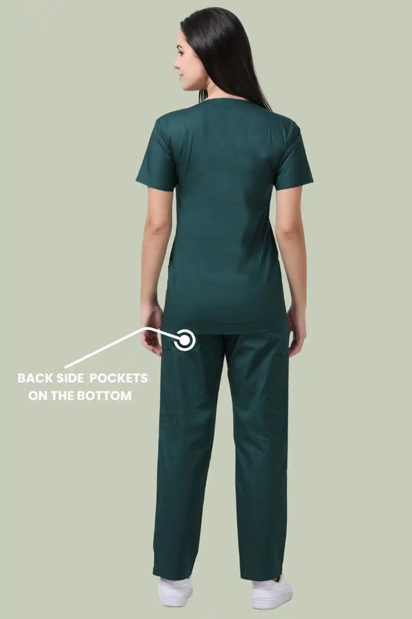 BlendoSoft Medical Scrubs for Women Doctors (Y-Neck)