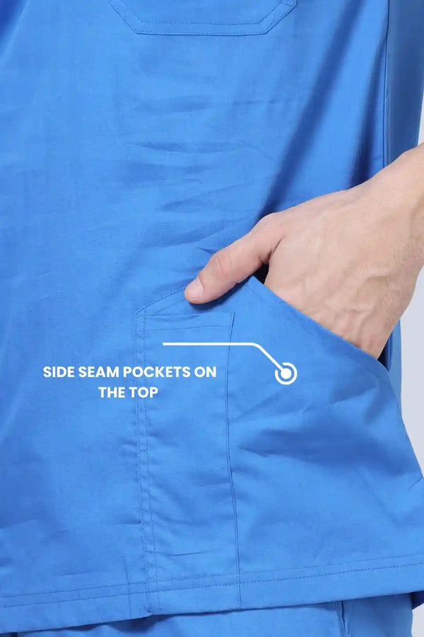 Stretchon Medical Scrubs for Men Doctors (V-Neck)
