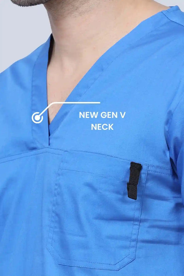 Stretchon Medical Scrubs for Men Doctors (V-Neck)