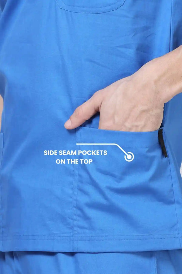 Stretchon Plus Medical Scrubs for Men Doctors (V-Neck)