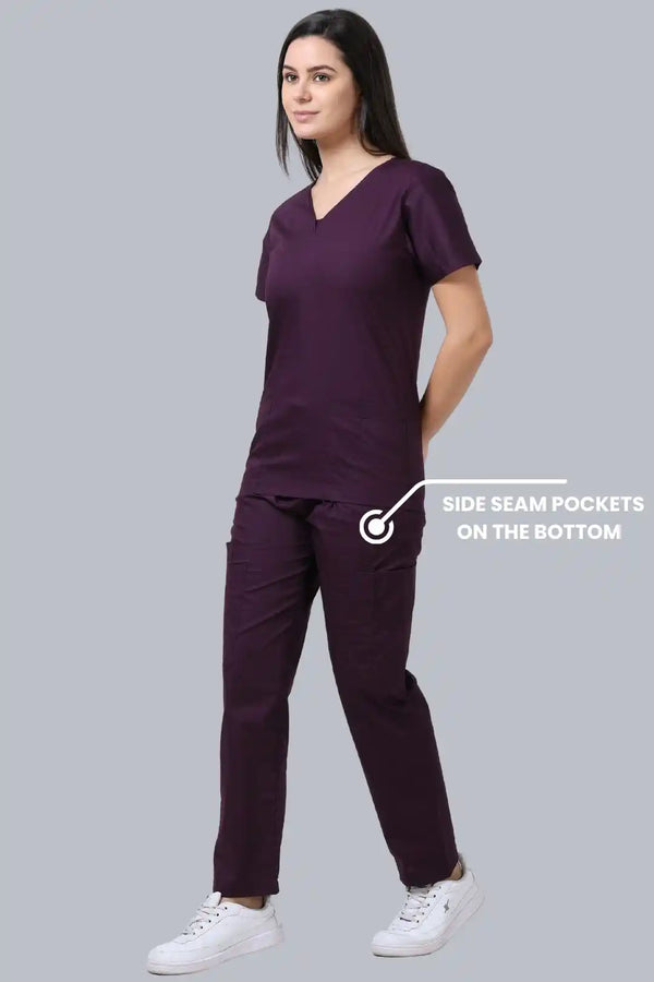 BlendoSoft Medical Scrubs for Women Doctors (Y-Neck)