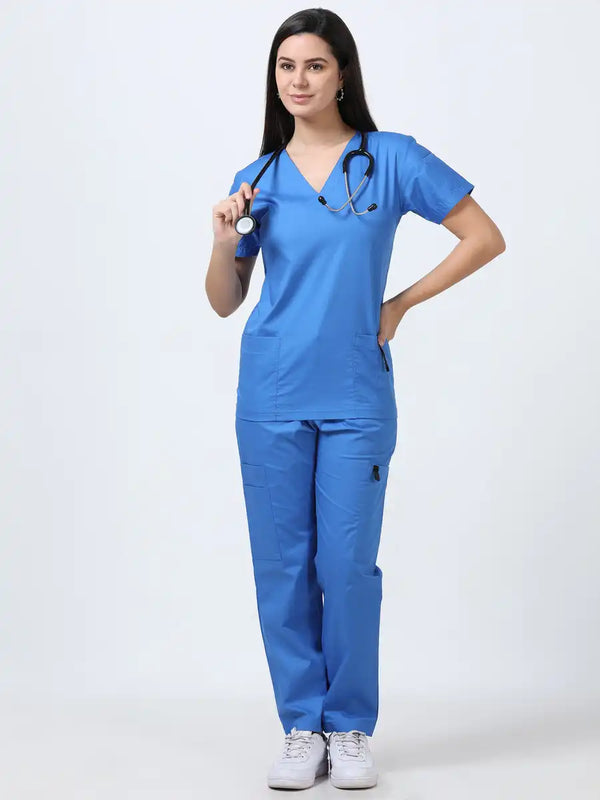Stretchon Plus Medical Scrubs for Women Doctors (V-Neck)