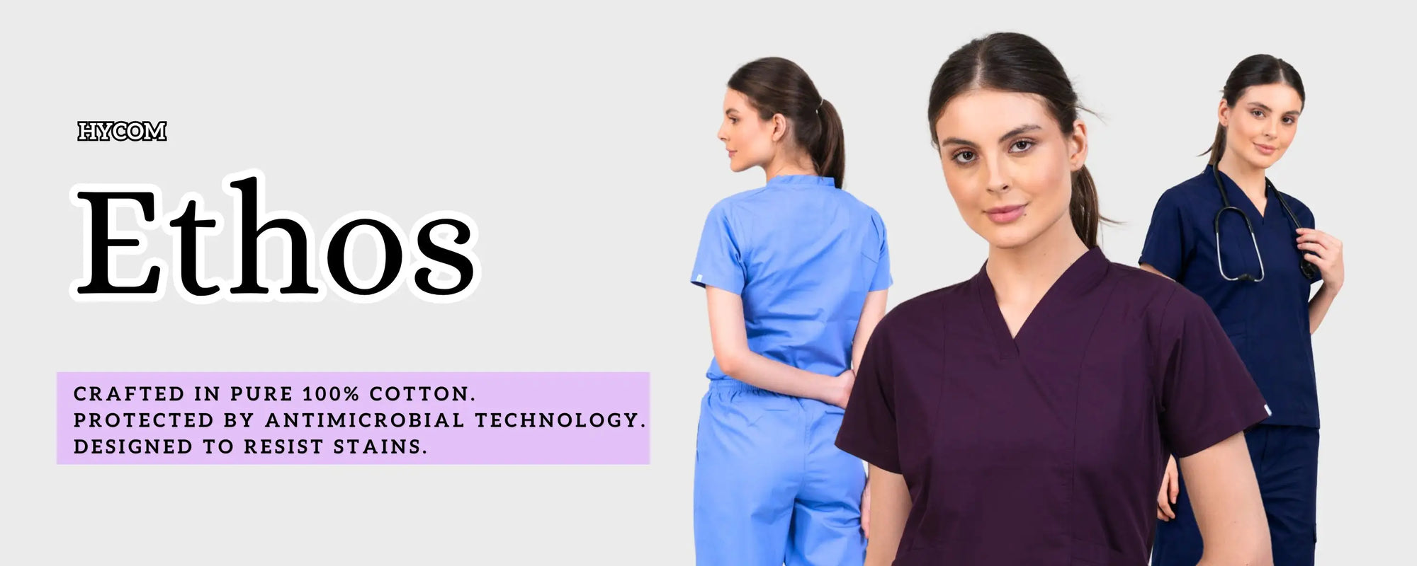 ethos medical scrub suit desktop banner