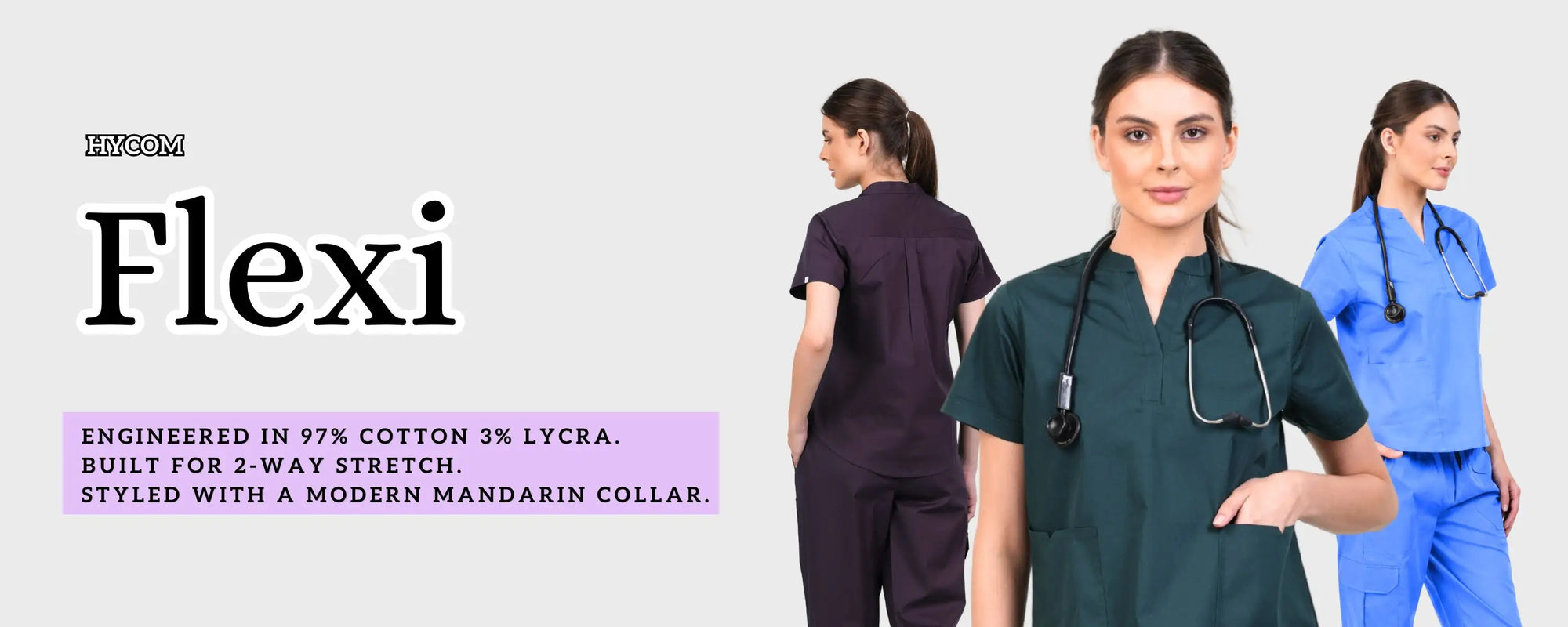 flexi medical scrub suit desktop banner
