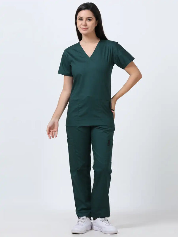 Stretchon Plus Medical Scrubs for Women Doctors (V-Neck)