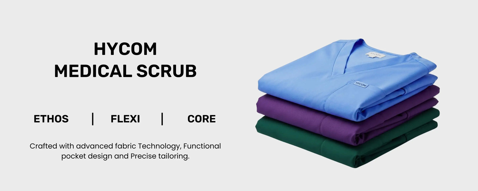 hycom medical scrubs suit mobile banner