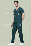 Stretchon Medical Scrubs for Men Doctors (V-Neck)