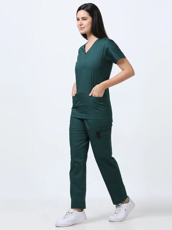 BlendoSoft Medical Scrubs for Women Doctors (Y-Neck)