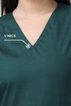 CottoEase Medical Scrubs for Women Doctors (V-Neck)
