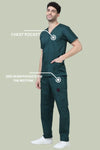CottoEase Medical Scrubs for Men Doctors (V-Neck)
