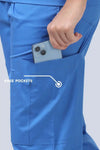 Stretchon Medical Scrubs for Women Doctors (Y-Neck)