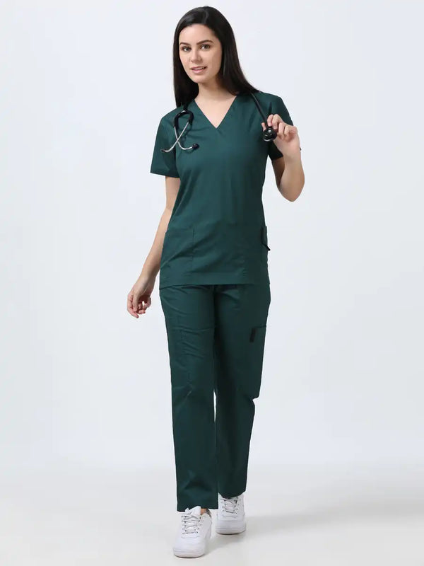Stretchon Plus Medical Scrubs for Women Doctors (V-Neck)