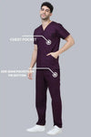 Stretchon Medical Scrubs for Men Doctors (V-Neck)