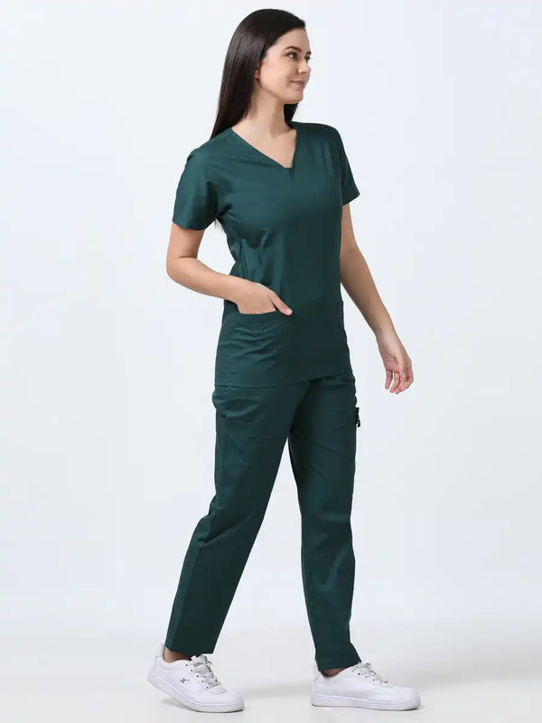 BlendoSoft Medical Scrubs for Women Doctors (Y-Neck)