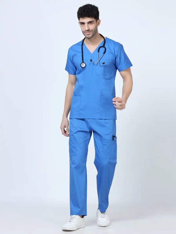 Stretchon Plus Medical Scrubs for Men Doctors (V-Neck)