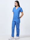 CottoEase Medical Scrubs for Women Doctors (V-Neck)
